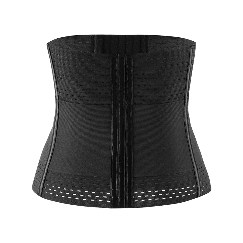 Modelador de cintura, espartilho modelador corporal feminino, 6 fileiras, fecho de colchete, cinto de controle de barriga duplo, modelador de cintura